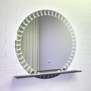 Зеркало Comforty Арзамас 80 LED-подсветка, бесконтактный сенсор, полка Графит 00-00014152CF Зеркало Comforty Арзамас 80 LED-подсветка, бесконтактный сенсор, полка Графит 00-00014152CF