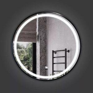 Зеркало Comforty Лея 75 LED-подсветка, бесконтактный сенсор, антизапотевание Черный матовый 00-00014184CF Зеркало Comforty Лея 75 LED-подсветка, бесконтактный сенсор, антизапотевание Черный матовый 00-00014184CF