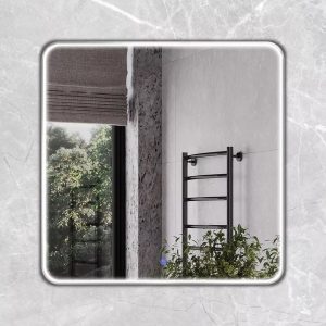 Зеркало Comforty Сириус 80 с подсветкой холодный свет, сенсор Серебряный матовый 00-00014196СF Зеркало Comforty Сириус 80 с подсветкой холодный свет, сенсор Серебряный матовый 00-00014196СF