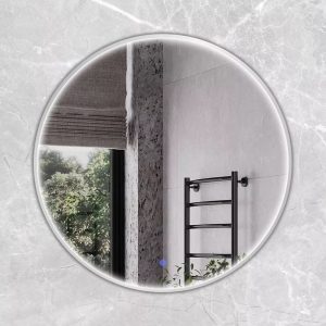 Зеркало Comforty Вега 75 с подсветкой, холодный свет, сенсор Серебряный матовый 00-00014199CF Зеркало Comforty Вега 75 с подсветкой, холодный свет, сенсор Серебряный матовый 00-00014199CF