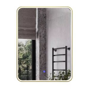 Зеркало Comforty Сириус 60 LED IC-подсветка теплый свет, сенсор Золото матовое 00-00014201CF Зеркало Comforty Сириус 60 LED IC-подсветка теплый свет, сенсор Золото матовое 00-00014201CF