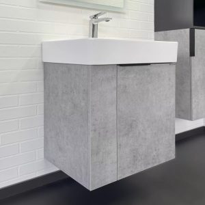 Тумба подвесная Comforty Асти 60 с раковиной CF3WL032 Бетон светлый 00-00019191CF Тумба подвесная Comforty Асти 60 с раковиной CF3WL032 Бетон светлый 00-00019191CF