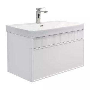 Тумба подвесная Comforty Мадрид 81 с раковиной CF19595BX-80 Белый матовый 00-00019943CF