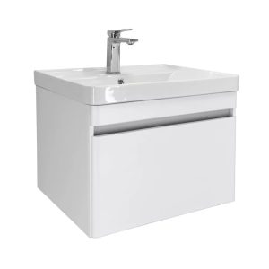 Тумба подвесная Comforty Валдай 61 с раковиной 4460 Белый матовый 00-00020674CF Тумба подвесная Comforty Валдай 61 с раковиной 4460 Белый матовый 00-00020674CF