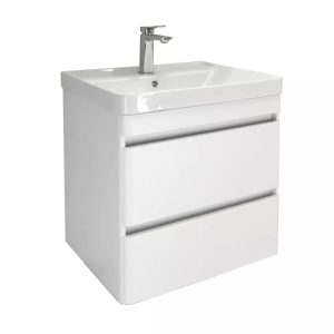 Тумба подвесная Comforty Валдай 61 с раковиной 4460 Белый матовый 00-00020675CF Тумба подвесная Comforty Валдай 61 с раковиной 4460 Белый матовый 00-00020675CF