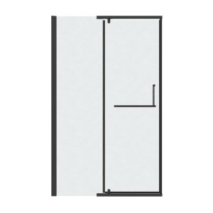 Душевая дверь Grossman Pragma 100 левая Черный / Шиншила 100.K33.03.100.21.02