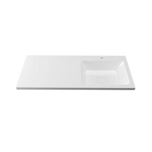 Раковина под стиральную машину Grossman Камилла 110 правая + кронштейн Белый глянцевый 1101032