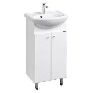 Тумба напольная Aquaton Мира Н 45 с раковиной Азов Белый 1A1044K1MR010