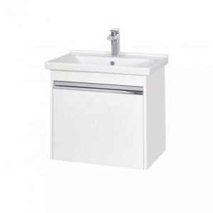 Тумба подвесная Aquaton Капри 60 с раковиной Миранда Белый 1A2301K1KP010