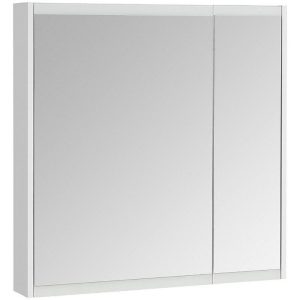 Шкаф зеркальный Aquaton Нортон 80 Белый глянцевый 1A249202NT010