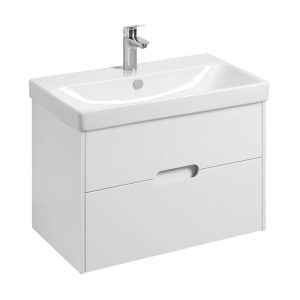 Тумба подвесная Aquaton Оливия 80 с раковиной Адриана Белый матовый 1A2831K0OL010