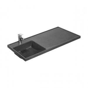 Раковина под стиральную машину Aquaton Лондри 105 левая Графит 1A72833KLH21L