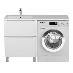Тумба под стиральную машину Uperwood Tanos 58 Белый матовый 291120333