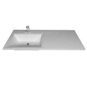 Раковина над стиральной машиной Uperwood Марсал 120 левая Белый глянцевый 291121410