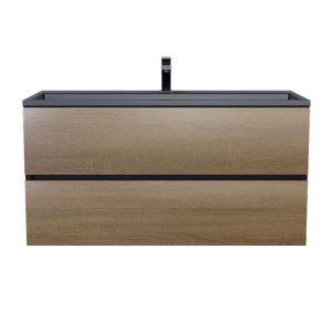 Тумба подвесная Uperwood Barsa 100 Черный / Дуб сонома 293020540