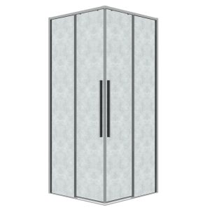 Душевой уголок Grossman Galaxy 100х100 Хром / Шиншила 300.K33.01.1010.10.02 Душевой уголок Grossman Galaxy 100х100 Хром / Шиншила 300.K33.01.1010.10.02