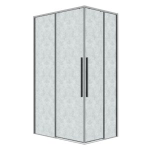 Душевой уголок Grossman Galaxy 100х70 левый Хром / Шиншила 300.K33.01.70R10L.10.02