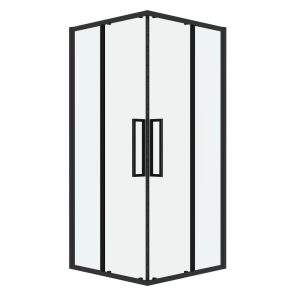 Душевой уголок Grossman Cosmo 80х80 Черный / Прозрачное 300.K33.02.8080.21.00