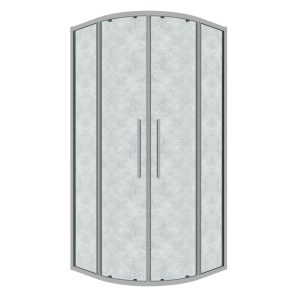 Душевой уголок Grossman Cosmo 90х90 Хром / Шиншила 301.K33.02.9090.10.02