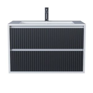 Тумба подвесная Uperwood Next Premium 80 Белый / Графит 3930205155