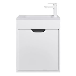 Тумба подвесная Uperwood Modul 50 с раковиной Белый / Графит 393020555