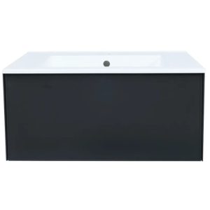 Тумба подвесная Uperwood Parma Premium 76,5 с раковиной Черный матовый 39330205464