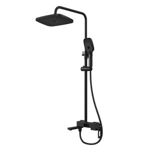 Душевая система Grossman Pragma с изливом Черный матовый 500.K35.03.210 Душевая система Grossman Pragma с изливом Черный матовый 500.K35.03.210