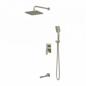 Душевая встройка Grossman Classic с изливом Никель 501.K35.04.120 Душевая встройка Grossman Classic с изливом Никель 501.K35.04.120