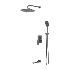 Душевая встройка Grossman Classic с изливом Графит матовый 501.K35.04.420 Душевая встройка Grossman Classic с изливом Графит матовый 501.K35.04.420