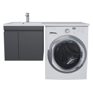 Тумба подвесная Uperwood Magenta 45 под стиральную машину Черный матовый 5930205161