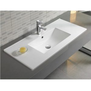 Раковина на мебель Comforty 121 со столешницей Белый глянцевый 9120E Раковина на мебель Comforty 121 со столешницей Белый глянцевый 9120E