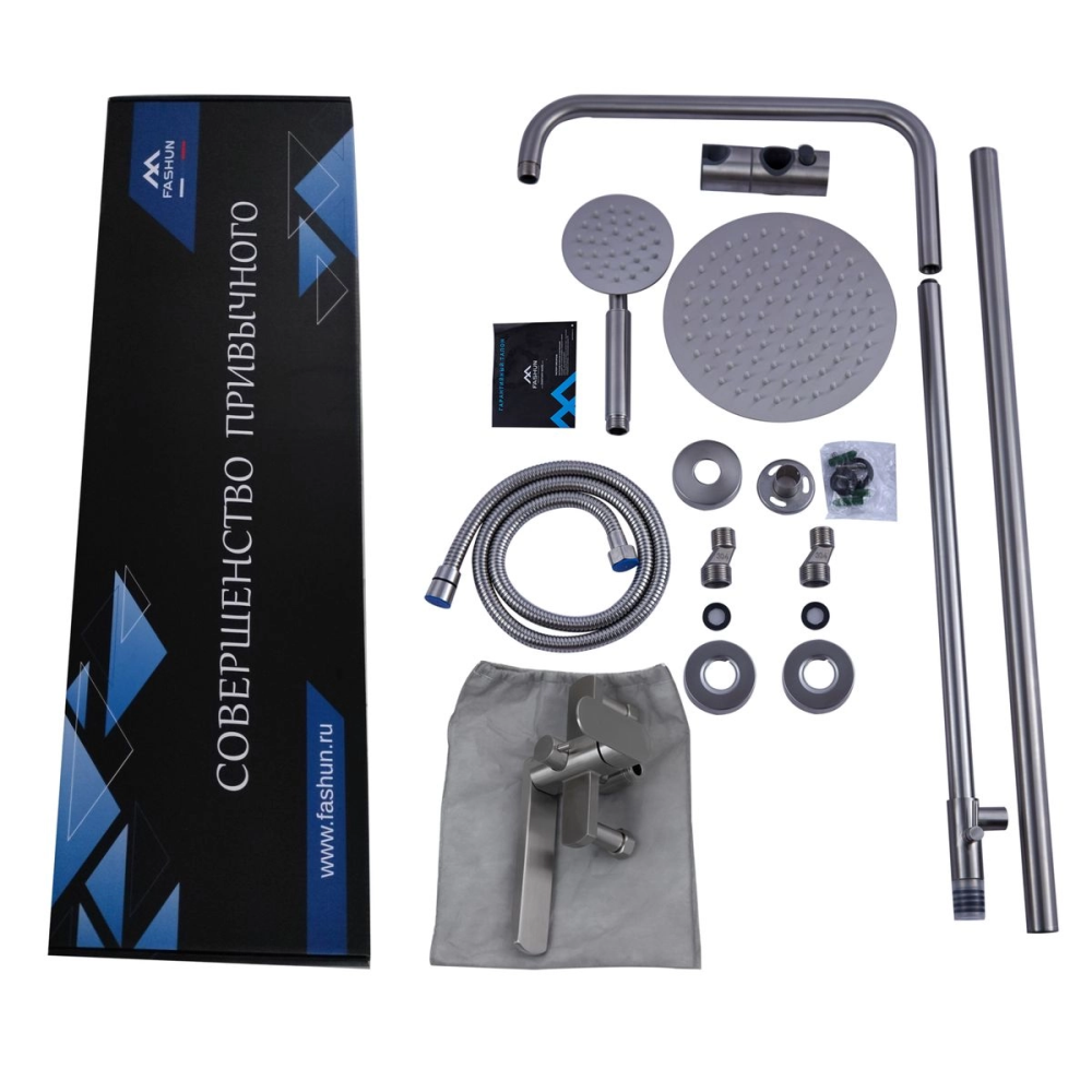 Душевая система Fashun с изливом Сатин A52420 Душевая система Fashun с изливом Сатин A52420 — изображение 2