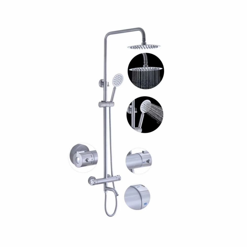 Душевая система Fashun с изливом Сатин A52426 Душевая система Fashun с изливом Сатин A52426