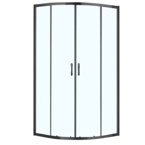 Душевой уголок Azario Milton 100х100 Черный / Прозрачное AZ-ND2142 1000 Black