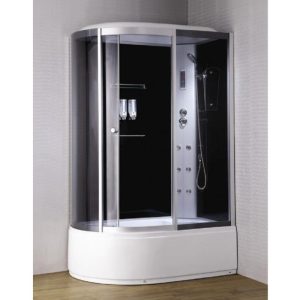 Душевая кабина Loranto Cs-00 120х85 правая Черный / Тонированное CS-007-1R 120-85