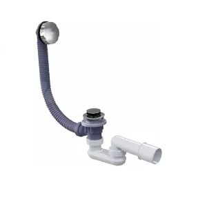 Перелив п/а с сифоном Triton плоский 600мм (металл) CK60PF