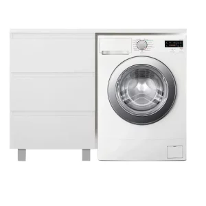 Тумба напольная Эстет Dallas Luxe под стиральную машину 130 с раковиной Белый ФР-00002270 Тумба напольная Эстет Dallas Luxe под стиральную машину 130 с раковиной Белый ФР-00002270