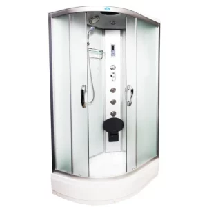 Душевая кабина Водный мир 120х80, Хром / Матовое, Низкий поддон правая