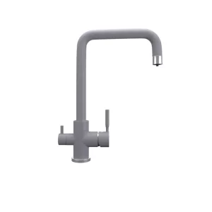 Смеситель для кухни Ulgran Quartz с подключением к фильтру UQ-019-05 Бетон