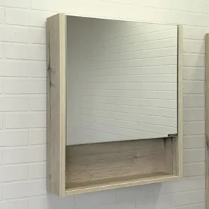 Шкаф зеркальный Comforty Марио 60 Дуб дымчатый 00-00005201CF