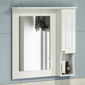 Шкаф зеркальный Comforty Палермо 89 Слоновая кость 00004137098CF