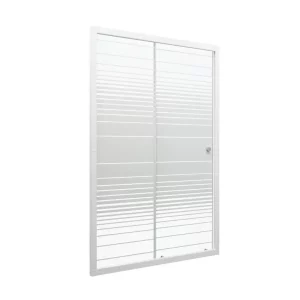 Душевая дверь Triton Слайд 100х185 Белый / Матовое