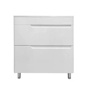 Тумба напольная Эстет Kare Luxe 80 с раковиной Белый ФР-00005719 Тумба напольная Эстет Kare Luxe 80 с раковиной Белый ФР-00005719