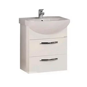 Тумба с раковиной Aquaton Ария 65 M белая 1A1233K0AA010 Тумба с раковиной Aquaton Ария 65 M белая 1A1233K0AA010