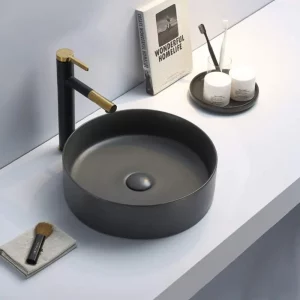 Раковина накладная Comforty 9110 39,4х39,4 Графит матовый 00-00007631