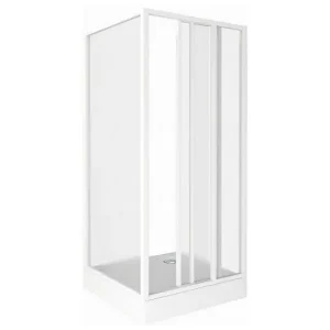 Душевая дверь Bas Сантра 110х185 Белый / Грейп