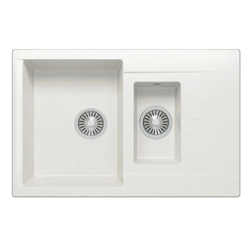 Мойка кухонная Polygran Brig 77 473400 Белый хлопок Мойка кухонная Polygran Brig 77 473400 Белый хлопок