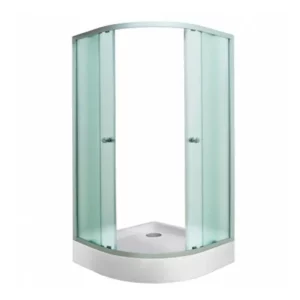 Душевой уголок Водный мир 100х100 с поддоном Хром / Матовое