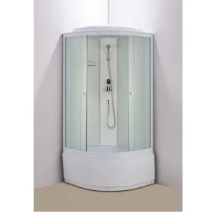 Душевая кабина Водный мир 80х80 ,Хром / Прозрачное, Высокий поддон