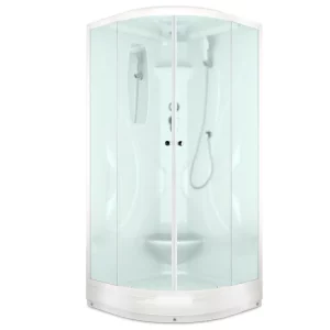 Душевая кабина Domani-Spa Elegance V1.2 без электрики 90х90 Белый, Поддон низкий